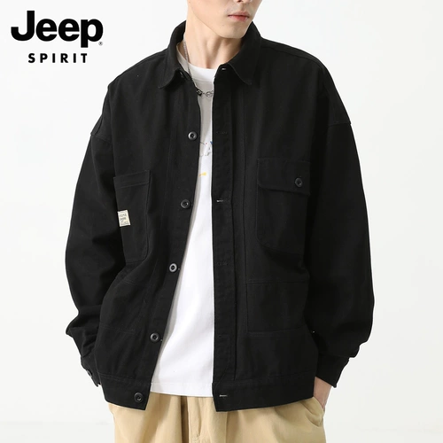 Jeep, джип, мужская осенняя демисезонная куртка, рубашка для отдыха, оверсайз