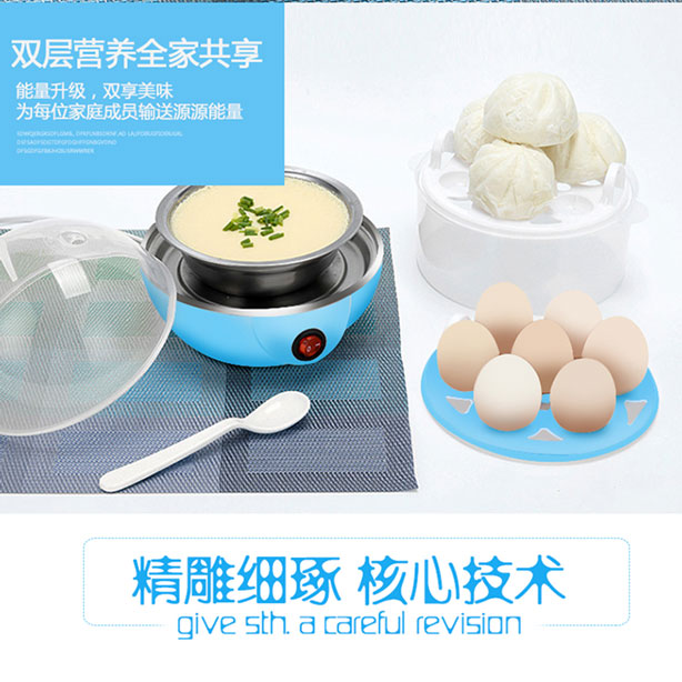 các loại nồi lẩu mini Hai lớp nhỏ ba lớp nhỏ nồi ký túc xá hộ gia đình máy trứng gà hấp trứng tự động tắt trứng hấp - Nồi trứng nồi lẩu mini có nấu cơm được không
