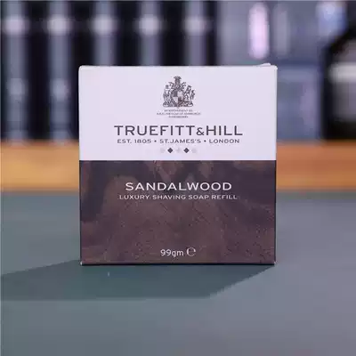 British Truefitt Hill Tello Buffett sandalwood men foaming hand shaving soap replacement soap 99 grams