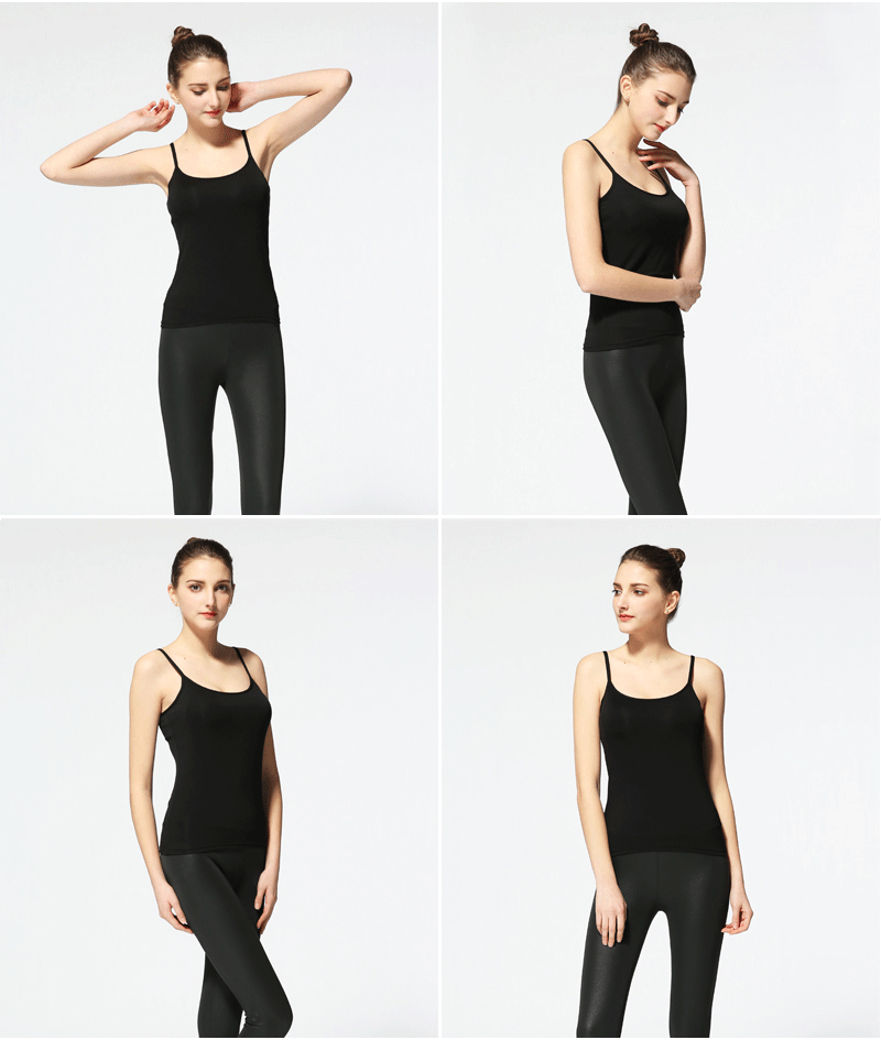 Áo vest nữ có đệm ngực yếm nữ đồ lót ngực một mảnh mặc áo ngực chạm đáy áo sơ mi hoang dã áo thun ba lỗ hàn quốc