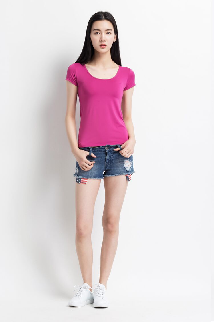 Miễn phí mặc áo ngực với áo lót cúp ngực một áo thun ngắn tay áo vest bra-t không có vòng thép làm khô nhanh áo sơ mi chạm đáy áo sát nách nữ