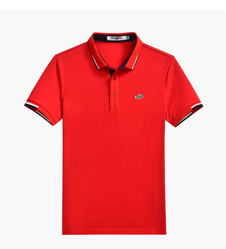 Áo sơ mi cộc tay nam Cartier mùa hè nam mới ve áo giản dị Slim áo thun ngắn tay nam polo áo