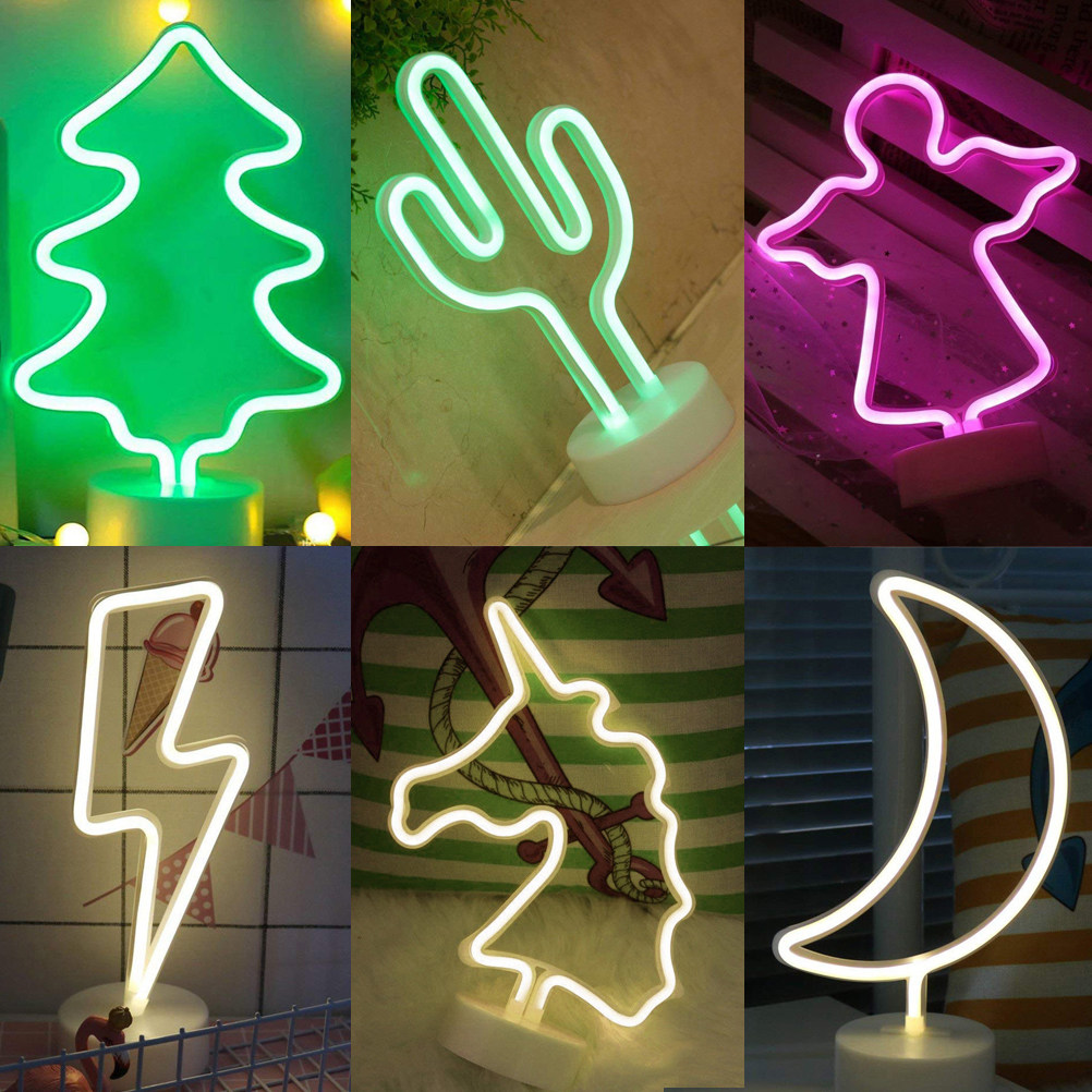 New round base neon light