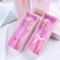 Colored Gold Multicolor Gold Foil Rose