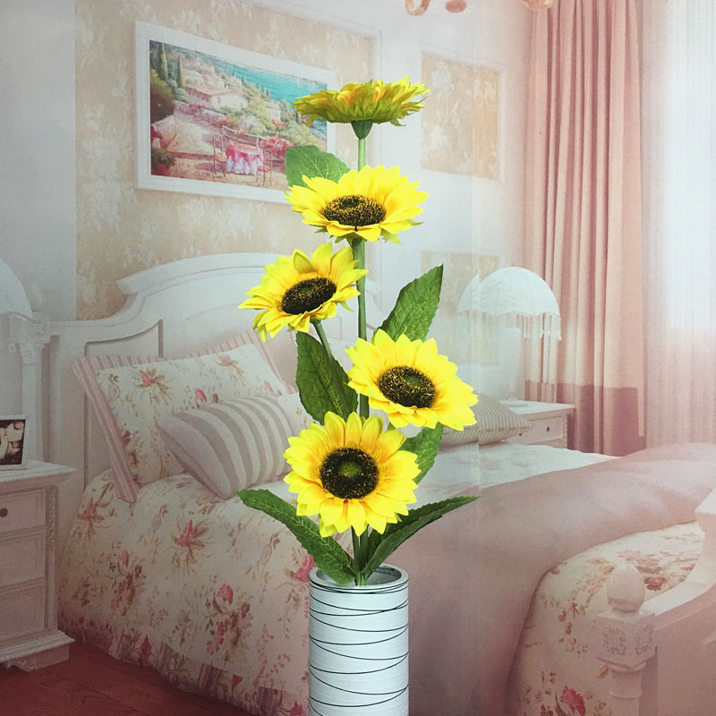 Hoa hướng dương nhân tạo hoa giả phòng khách trang trí sàn trang trí hoa khô mô phỏng hoa mặt trời vĩnh cửu hoa trang trí hoa - Hoa nhân tạo / Cây / Trái cây Ý tưởng từ khóa