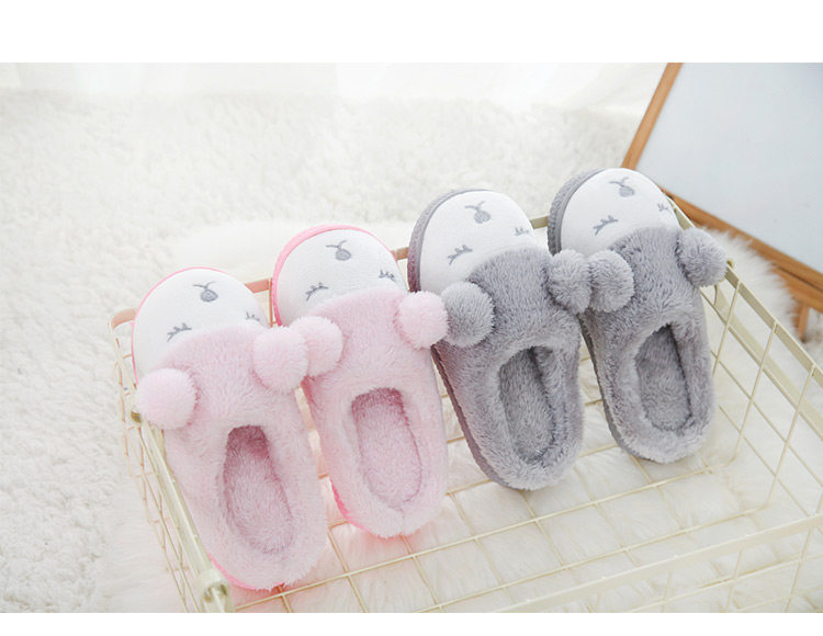 Pantoufles enfants en suède pour hiver - semelle caoutchouc - Ref 1032333 Image 33