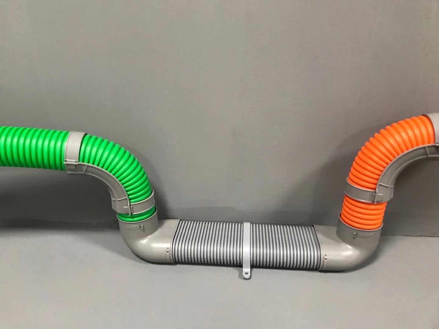 Fresh air system 75pe flat tube 75 lintel free punching beam adapter special for pe flat tube accessories