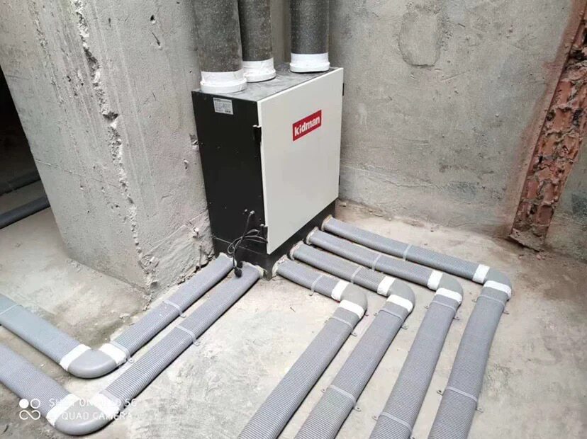 Fresh air system supply air flat pipe pe ground supply brancher supply air return air ground flat pipe fittings 45 degrees 90 degrees