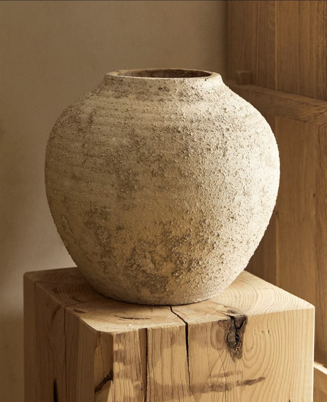 Classic Ceramic Vase, Retro Distressed Wabi-Sabi Gray and White Flower Pot, French Aesthetic Ornament, Flower Vessel Classic Ceramic Vase, Retro Distressed Wabi-Sabi Gray and White Flower Pot, French Aesthetic Ornament, Flower Vessel