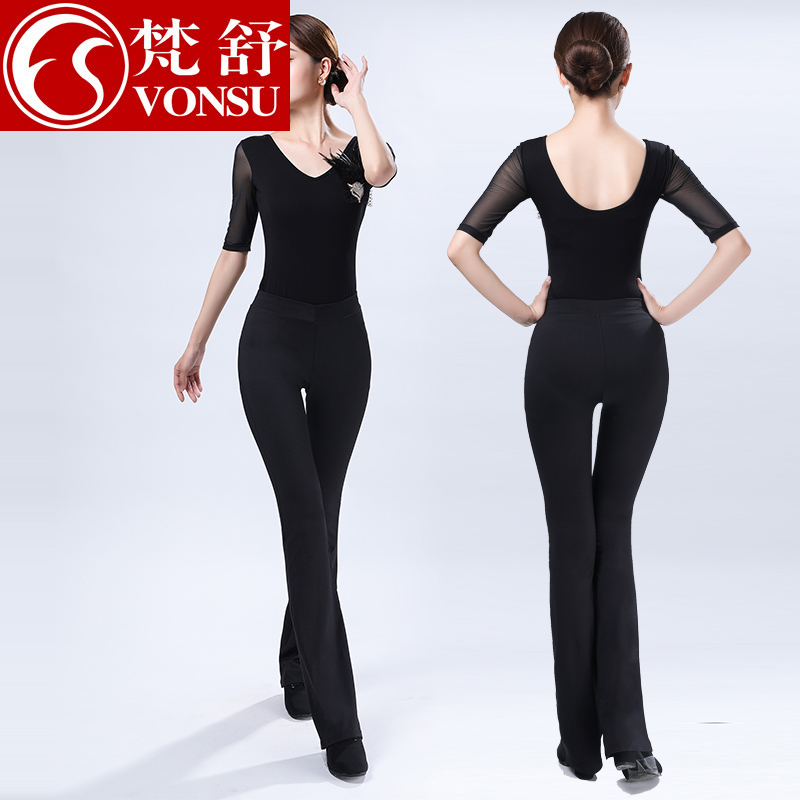 Fan Shu elegant body shape clothing gift instrument practice clothing jumpsuit new temperament catwalk model training instructor
