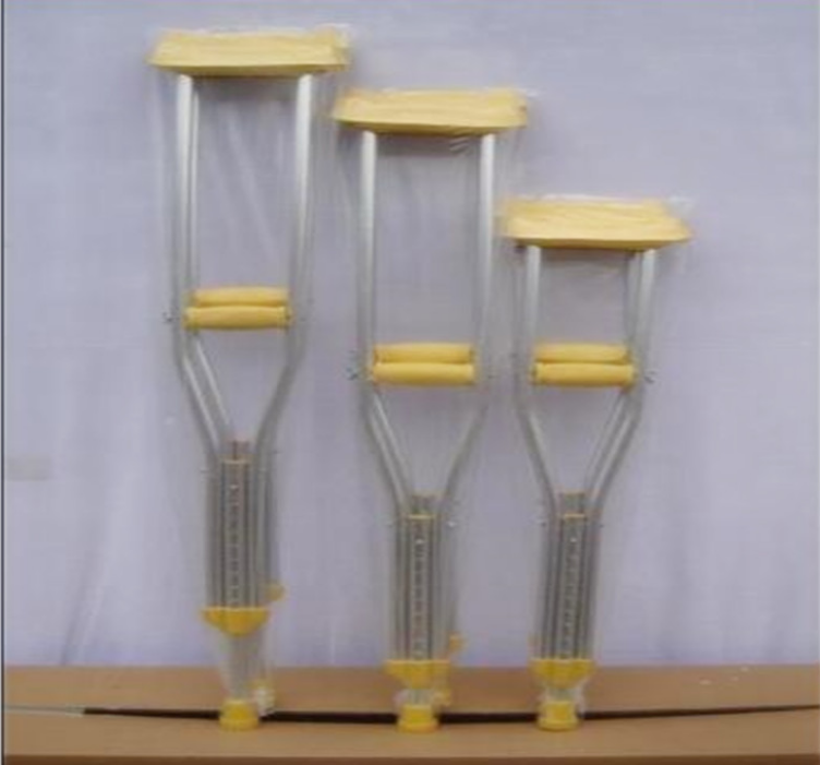 Children's special armpit crutches medical crutches light double crutches non-slip crutches cane children's fracture rehabilitation walker