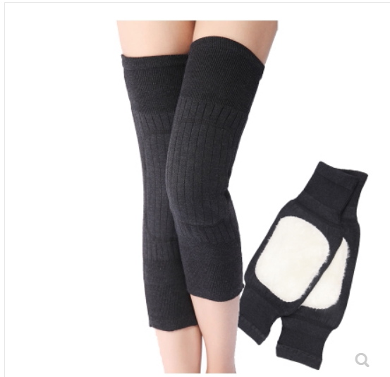 Wool-stained knee warmth sheath old cold legs old lacquer joint anti-cold anti-slip anti-off men and women