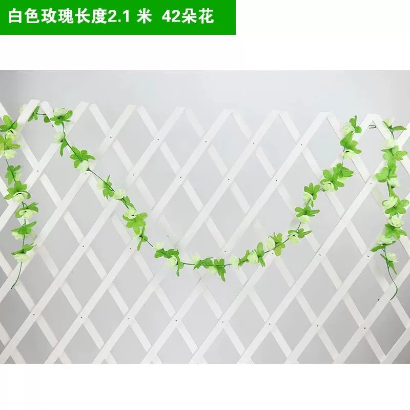 Mô phỏng hoa hồng mây treo tường hoa giả nho ống sưởi ấm trong nhà phòng khách trang trí đám cưới trần nhựa hoa - Hoa nhân tạo / Cây / Trái cây chậu cây giả