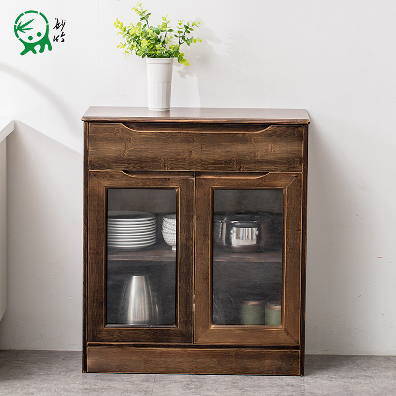 Miaozhu kitchen cupboard storage cabinet storage cabinet small apartment dining table side cabinet modern minimalist microwave oven rack tea cabinet