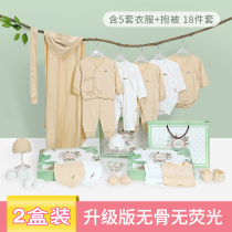 Spring and summer upgrade High-end Baby Pure Cotton Underwear Suit Upscale Gift Box 18 pieces of kit