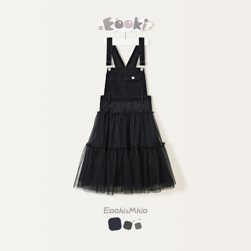 Girl Light Extravagant Denim Holding Baby Bag Skirt Mesh Yarn Dress Long Version Children Pure Cotton Polo Dress Summer Dress 2022 New