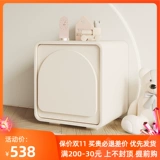 Белый милый французский кремовый прикроватный шкаф INS Wind Small Leather Kids's Sleeds Простая и современная дизайн чувства дизайна