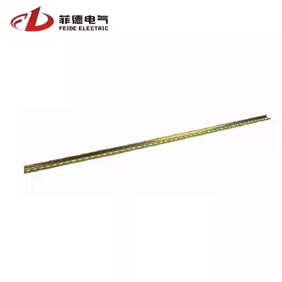 Fide circuit breaker guide rail terminal rail air open iron and aluminum national standard guide rail 1mm thick 1 meter long
