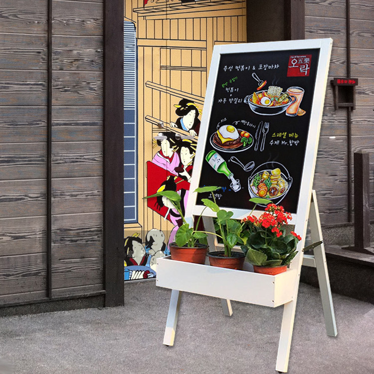 Shop Support Frame Flower Racks Chalkboard Florist Promotions Promotional handwriting Chalk Advertising Message Board Bar Coffee