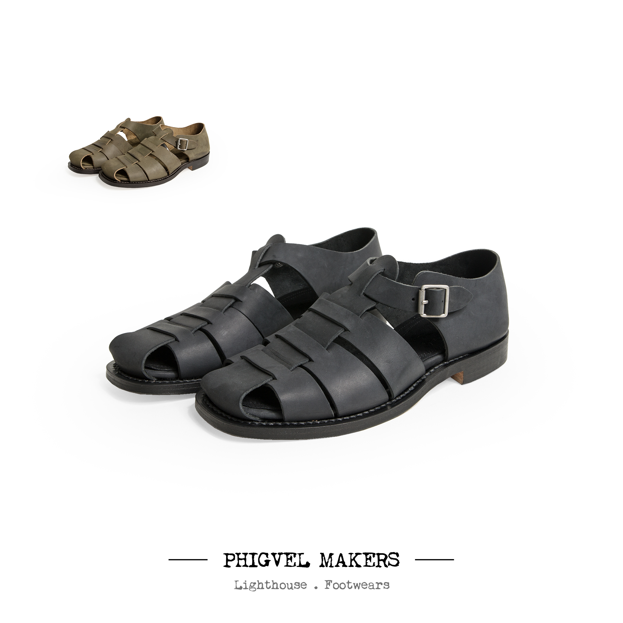 PHIGVEL MAKERS day to develop the new Gurkha Sandal classic handmade Gurkha sandals