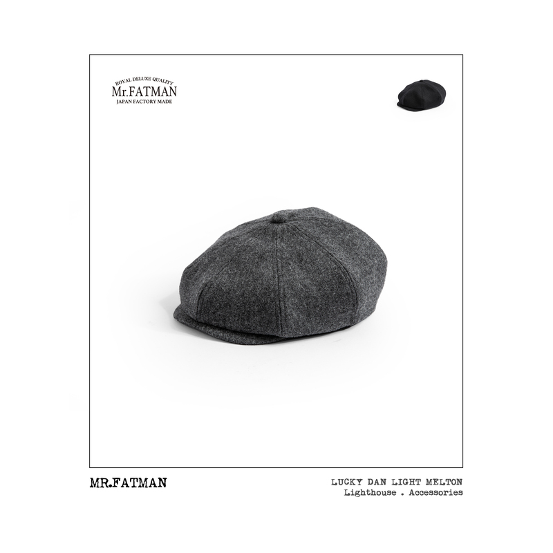Mrfatman Lightweight Vintage Newsboy Cap Japanese Style Melton Wool Comfortable Fit for All Head Sizes