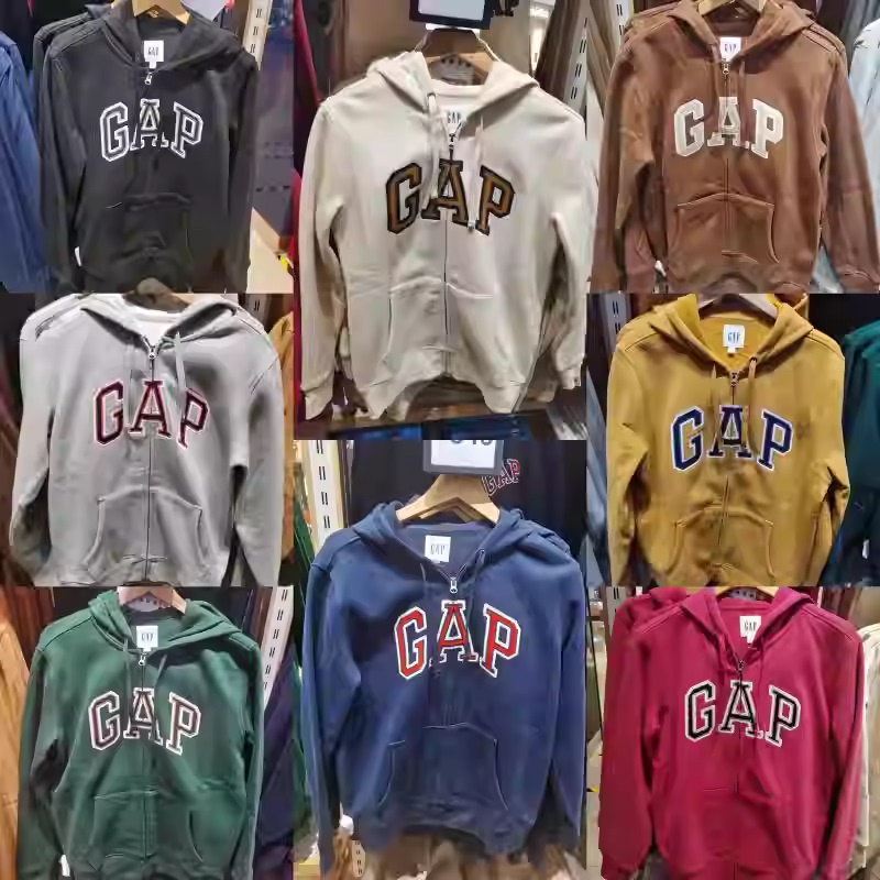 Gap Unisex Adult Clothing Carbon Soft Fleece Cardigan Hooded Sweatshirt Pullover Sweatshirt