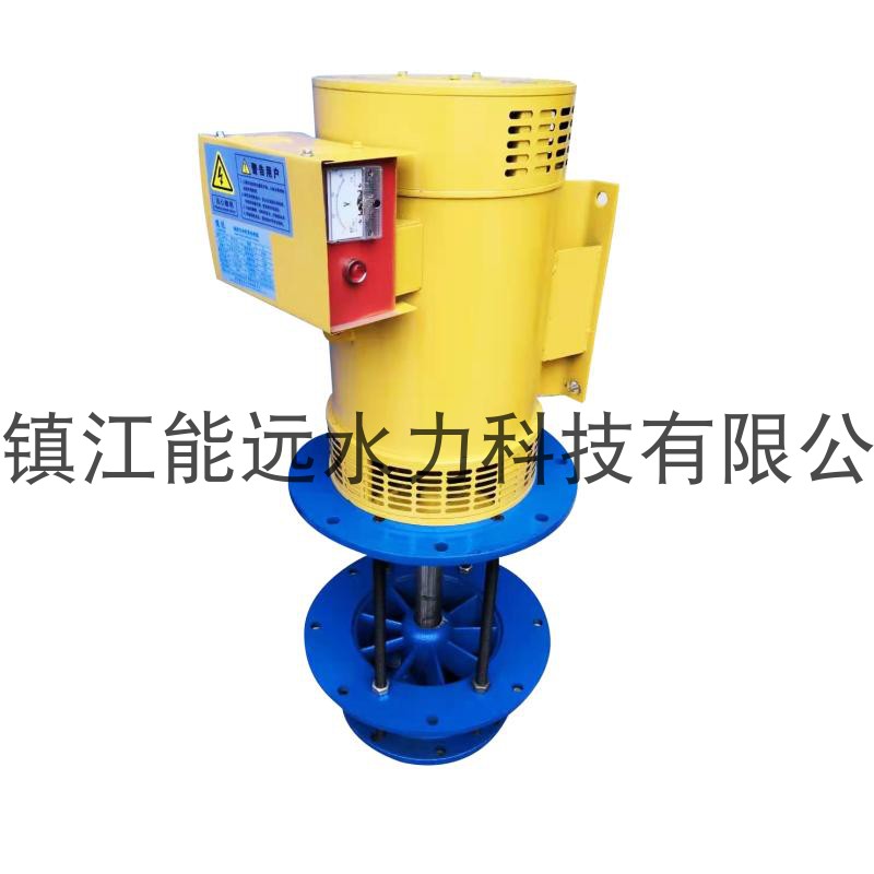 8KW 4 m axial flow - flow - all copper wire sufficient power excitation small hydropower generator automatic voltage regulation