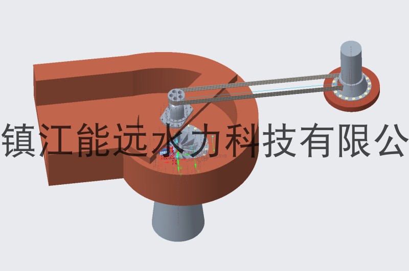 3m 30KW excitation open channel axial flow full copper wire full power small hydroelectric generator