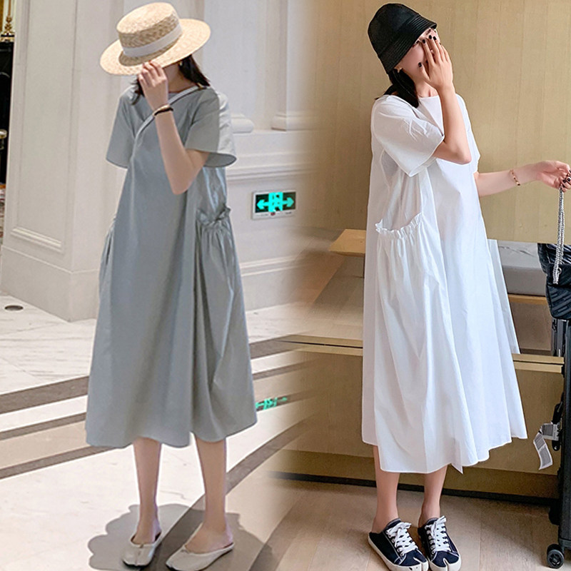 Maternity Summer Wear 2021 New Top Skirt Late Haute Couture Maternity Dress Net Red Suit Summer