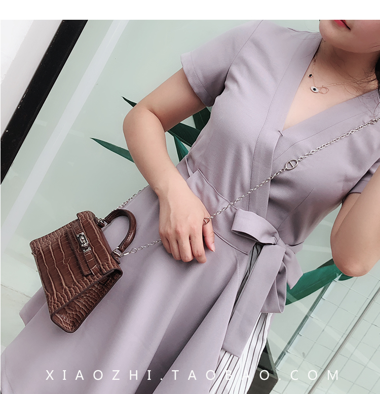 Kelly túi mini chéo nhỏ túi cá sấu mẫu túi xách mini 2019 túi đeo vai hoang dã mới - Túi xách nữ túi xách kẹp nách