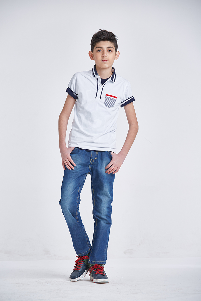 Pantalon garcon h-3531 en toile - Ref 2054879 Image 13