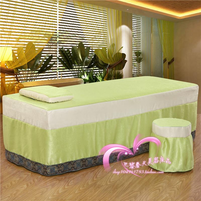 Cao cấp vẻ đẹp giường bao gồm bốn bộ thẩm mỹ viện đặc biệt massage trị liệu massage giường thiết lập với lỗ đặc biệt cung cấp