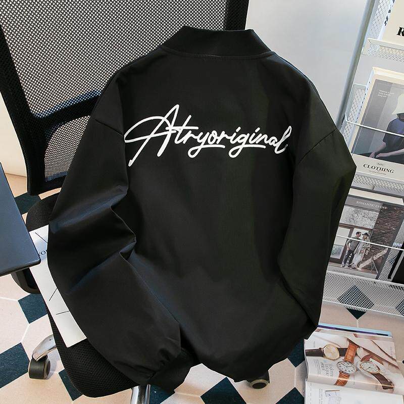 Американская летающая куртка high street flying jacket, мужская весенне-осенняя высококачественная модная брендовая нишевая свободная бейсбольная форма oversize Изображение 1
