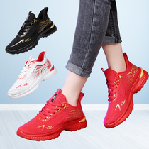 Shoes Breathable Mesh Yarn in Summer Jump Square Dance Walking Ghost Walk Dancing Special Shoes Female Soft Bottom Heels to Dance Shoe Men