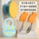 Vitality Yellow Xiaogue Fork Spoon (Dust -Brote)+Желтая и синяя корона всасывающая чаша+синяя силиконовая жевательная резинка кипячена