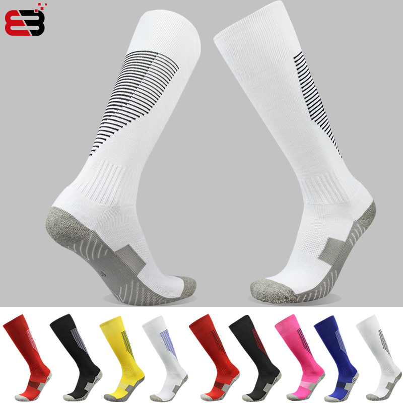 Football Socks for Men and Women, Adult Long Tube Over-The-Knee Professional Thickened Towel Bottom Mid-Tube Children's Training High Tube Sports Socks