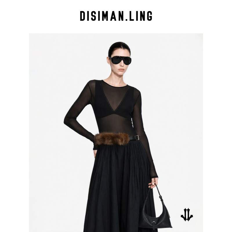Dismanling Atmospheric Dress for Women, Long Dress with Long Sleeves and Drape, Suitable for Dates and Outings, Autumn 2026 Dismanling Atmospheric Dress for Women, Long Dress with Long Sleeves and Drape, Suitable for Dates and Outings, Autumn 2026