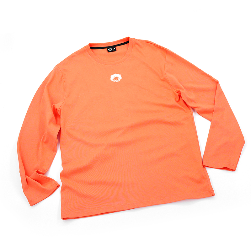 (The soul of the ball)Street enchantment embroidered logo cotton long-sleeved T-shirt men and women spring and autumn solid color blouse