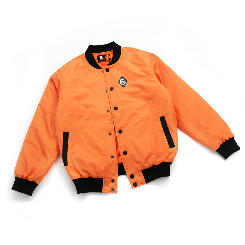 (Sixth area) Brief series EASY printed thickened cotton clothes Winter orange basketball Sports baseball cardiovert jacket man