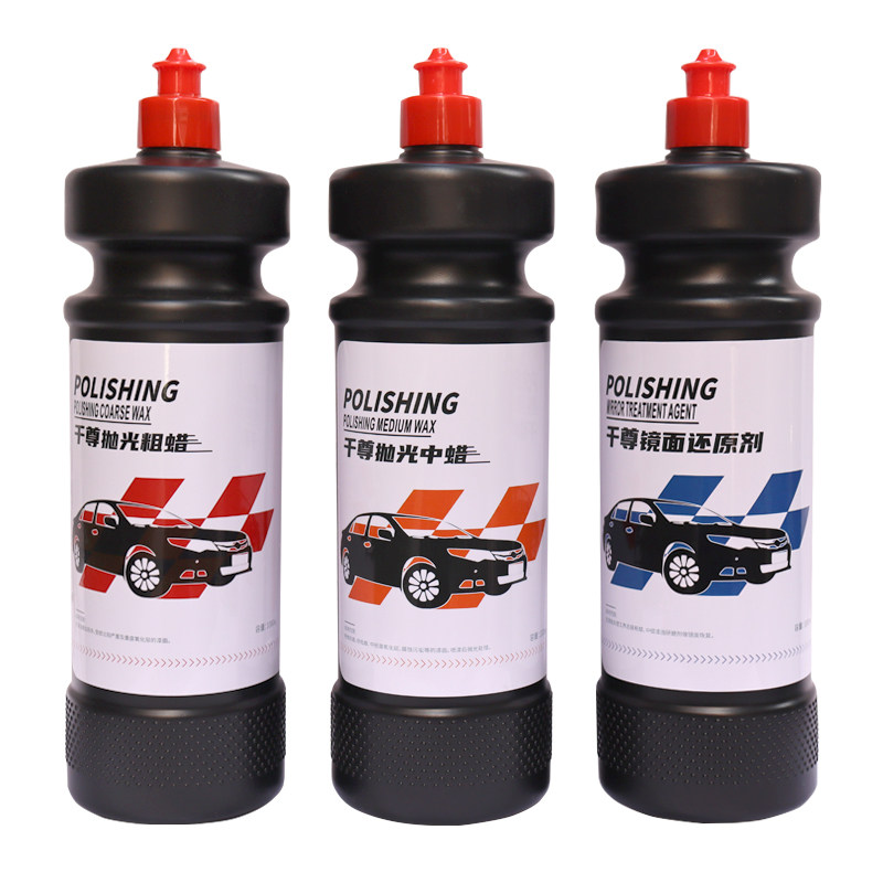 Automotive polished wax lacquered surface scratched repair wax abrasive cosmetic coarse waxed wax mirror treated reducing agent