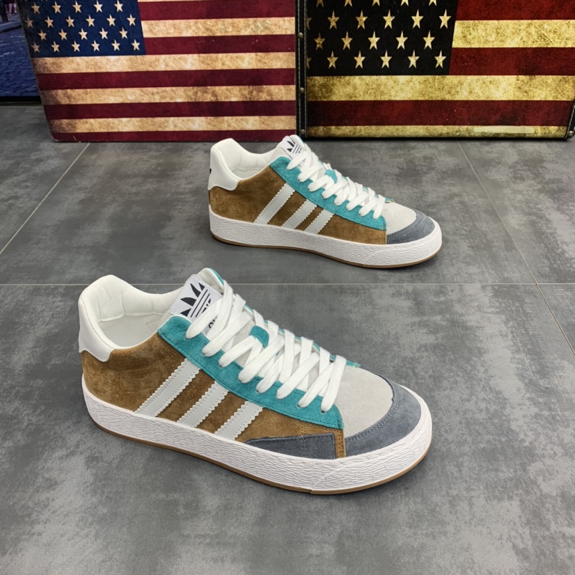 2021 autumn high tube nubuck leather sports and leisure three bars vibrato Korean version all-match fashion running men's tide board shoes