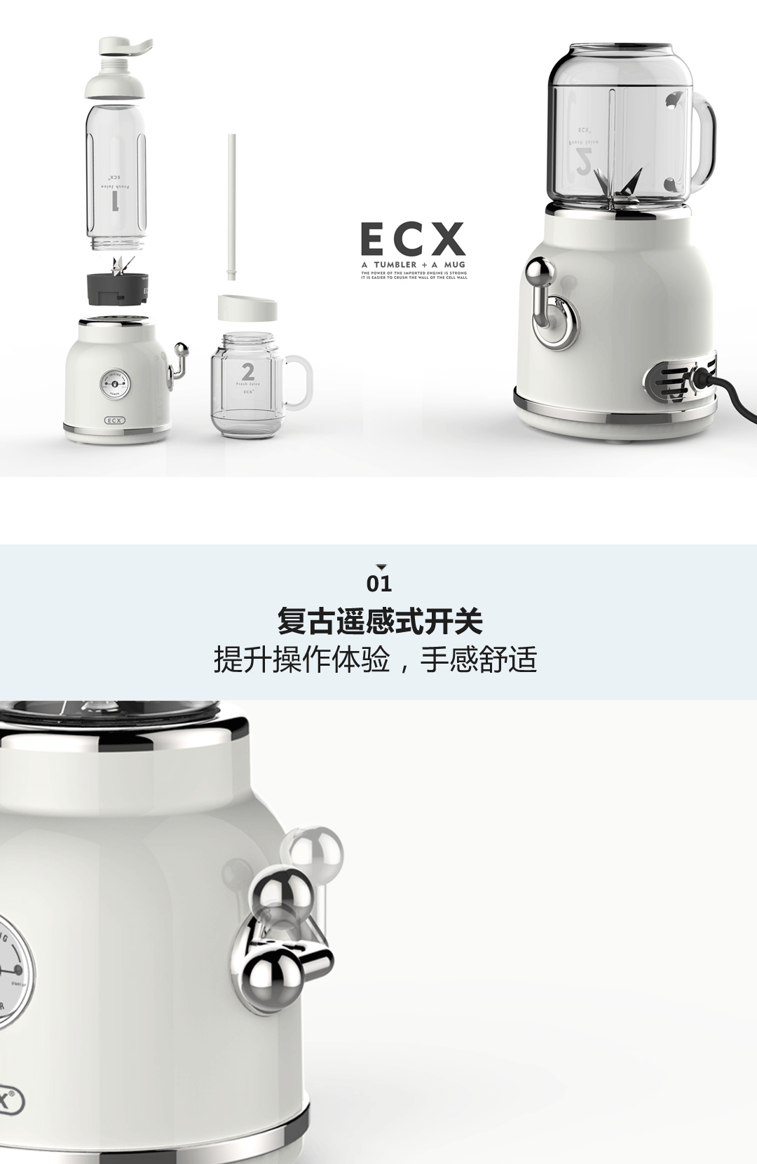máy xay sinh tố goldsun Nhà hàng Trung Quốc Su Youpeng với máy ép trái cây ECX retro máy ép trái cây cầm tay đa chức năng máy xay hạt đa năng