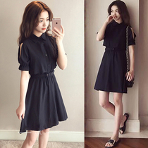 Hong Kong Tide Card 2022 Summer New Super Fairy Dress Dress Woman France Expats Slim Short Dresses Cashew for small crowdflower skirts