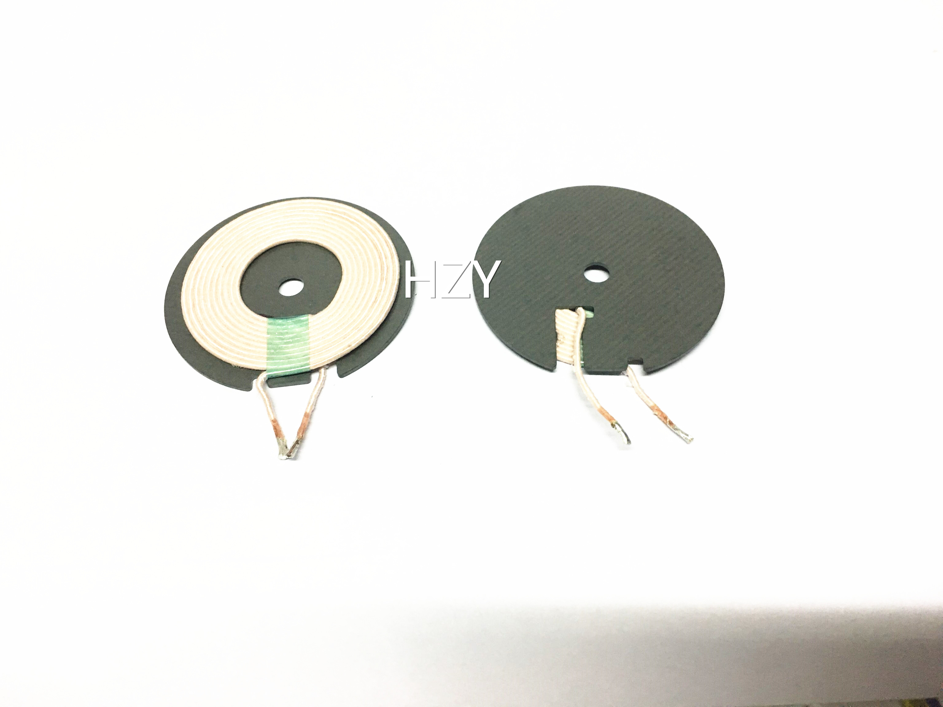 Wireless charging and transmitting coil A11 with double water tank soft magnetic sheet film 50*5*1MM hard magnetic sheet 10W 6 3UH