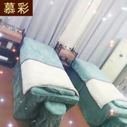 Mu Cai beauty bed bao gồm bốn bộ bông nhung cao cấp châu Âu thẩm mỹ viện đơn giản massage vật lý trị liệu trải giường có lỗ - Trang bị tấm