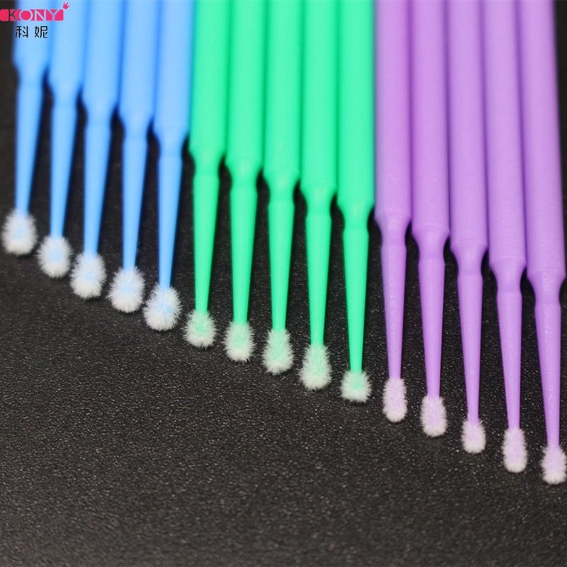 Embroidered semi-nano cotton stick makeup remover rubber stick disposable small head ultra-fine sanitary cotton stick