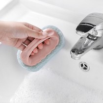 Strong Decontamination sponge hard bottom cleaning brush stove bathroom bath cylinder brush floor without hurting glazed tile rub
