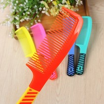 Beef tendon plastic large tooth head comb hairdressing curly hair comb anti-static comb big red festive supplies hairdressing comb
