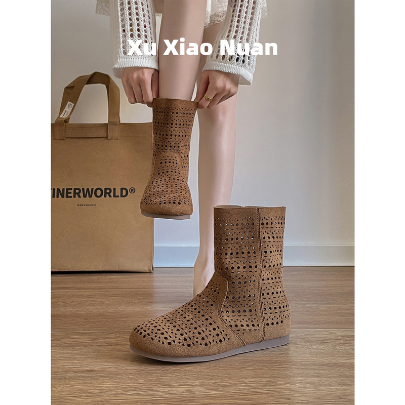 Sheepskin Version ~ Height-Increasing British-Style Melard Boots 2026 Summer Hollow Breathable Birkenstock-Style Sandals Trendy Short Boots Sheepskin Version ~ Height-Increasing British-Style Melard Boots 2026 Summer Hollow Breathable Birkenstock-Style Sandals Trendy Short Boots
