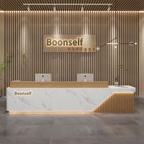 Company Hotel Lobby Front Desk Reception Desk Modern Chinese Cashiers Beauty House Desk Table Training Institution Customized